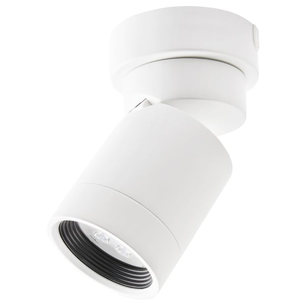NYMÅNE ceiling spotlight with 1 spot, white, 8 cm