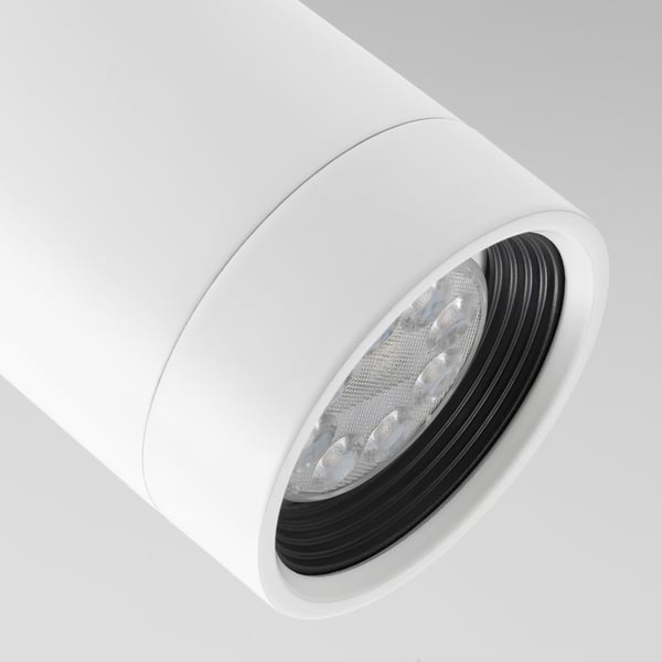 NYMÅNE ceiling spotlight with 1 spot, white, 8 cm