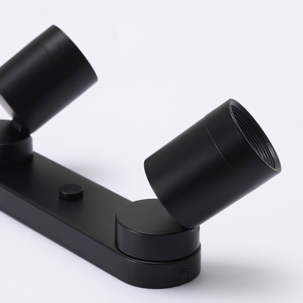 NYMÅNE ceiling spotlight with 4 spots, anthracite, 73x7 cm