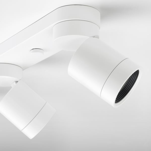 NYMÅNE ceiling spotlight with 4 spots, white, 73x7 cm