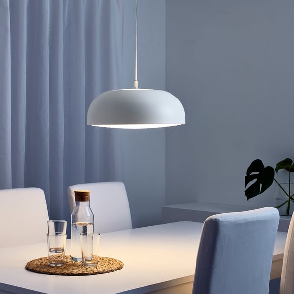 NYMÅNE pendant lamp, white, 40 cm
