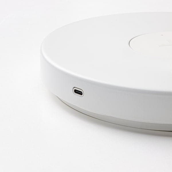 Ikea NYMÅNE Wireless work/charging lamp - white ,