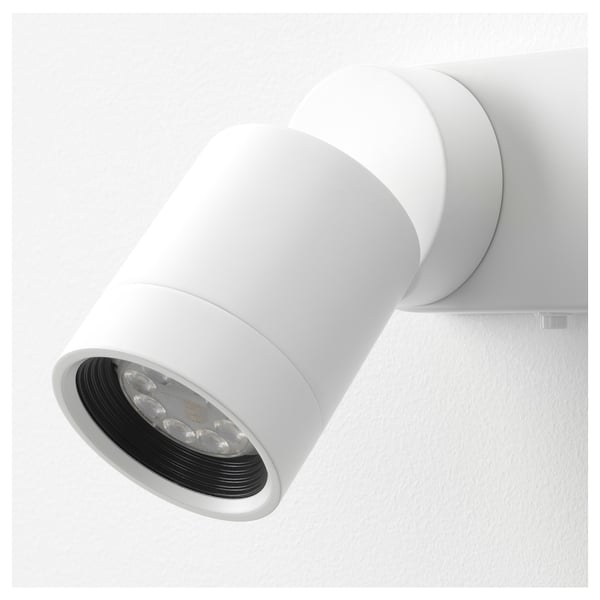 NYMÅNE wall lamp double, wired-in, white, 6.6 cm