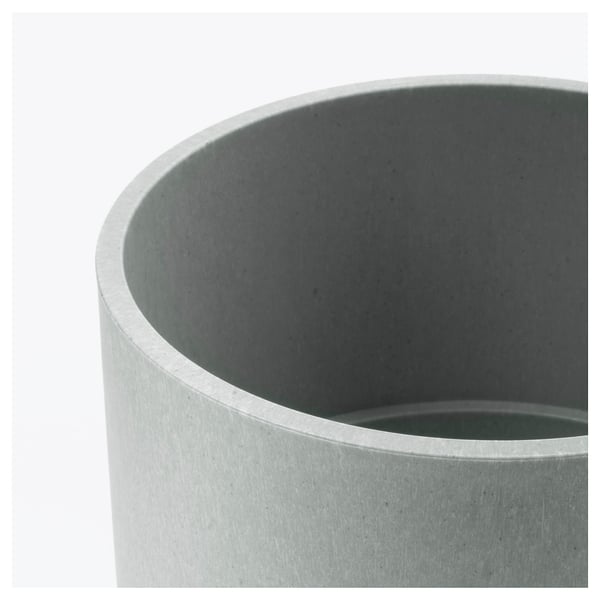 NYPON plant pot, in/outdoor grey, 12 cm