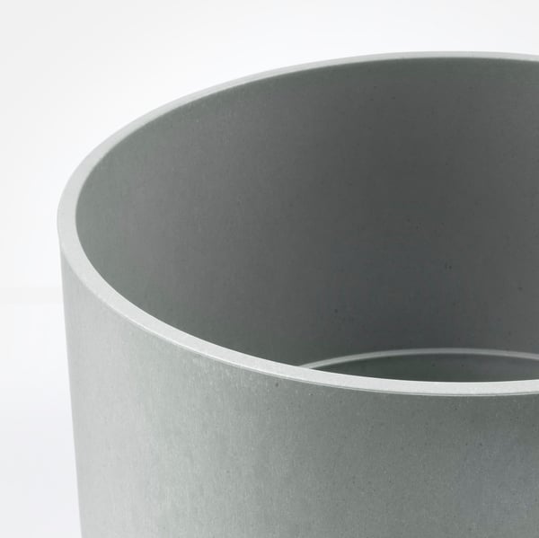 NYPON plant pot, in/outdoor grey, 24 cm