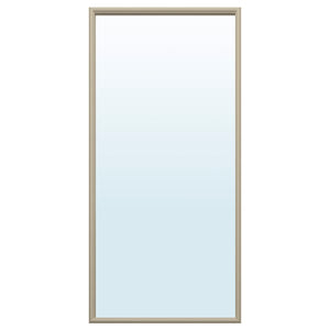 NYPONBUSKE mirror, grey-beige, 65x135 cm
