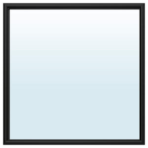 NYPONBUSKE mirror, black, 65x65 cm