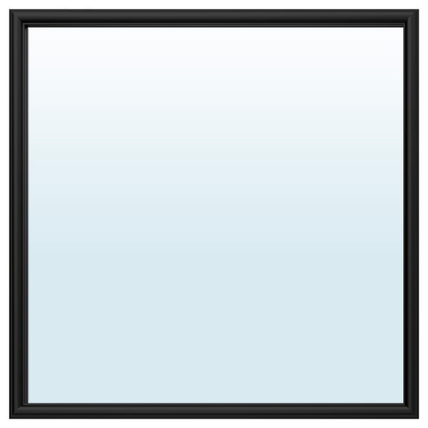 NYPONBUSKE mirror, black, 65x65 cm