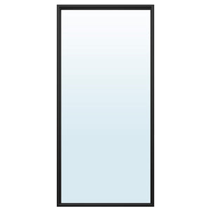 NYPONBUSKE mirror, black, 65x135 cm