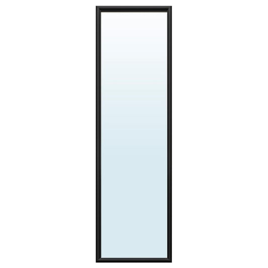 NYPONBUSKE mirror, black, 40x135 cm