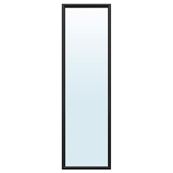 NYPONBUSKE mirror, black, 40x135 cm
