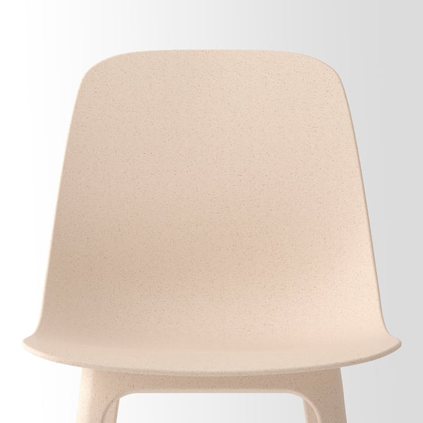 ODGER chair, white/beige, 45x81x51 cm