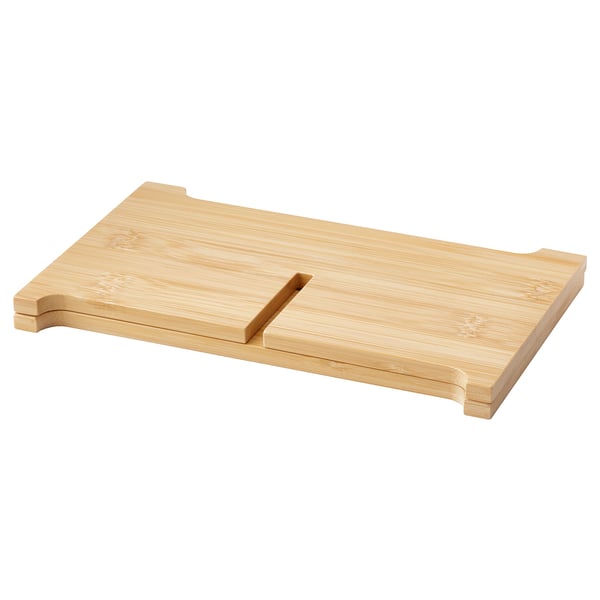 ÖGONTRÖST stand for jar with tap, bamboo, 22x22 cm