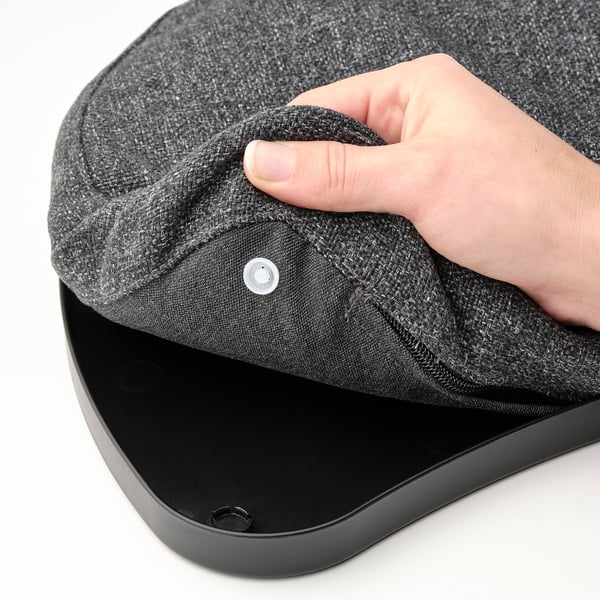 ÖJULF laptop support, dark grey, 52x38 cm