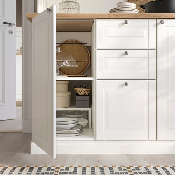 ÖNNERUP kitchenette, off-white, 130x64x219 cm