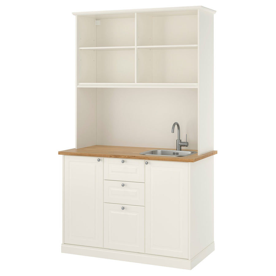 ÖNNERUP kitchenette, off-white, 130x219x64 cm