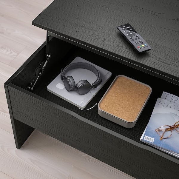 Ikea ÖSTAVALL - Adjustable coffee table, black, 90 cm