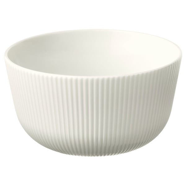 OFANTLIGT bowl, white, 13 cm