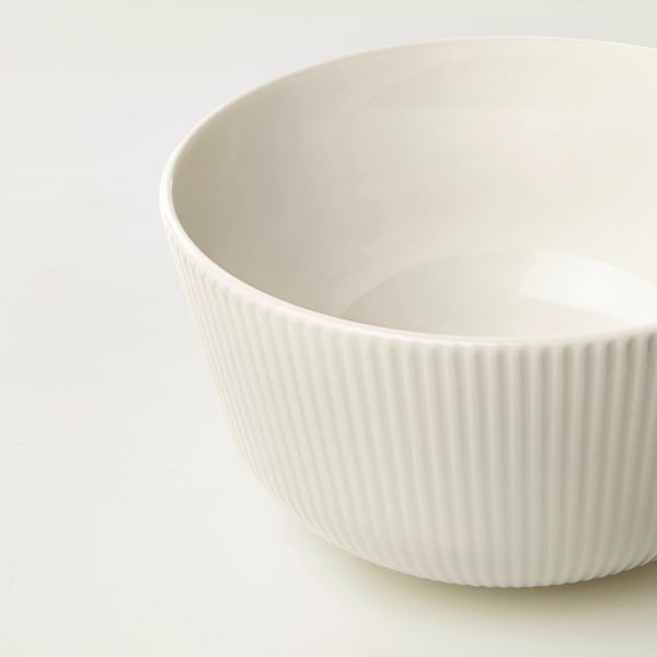 OFANTLIGT bowl, white, 13 cm