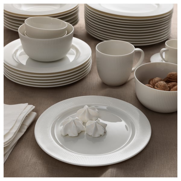 OFANTLIGT side plate, white, 22 cm