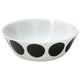 OFTAST bowl, white black/dot pattern, 15 cm