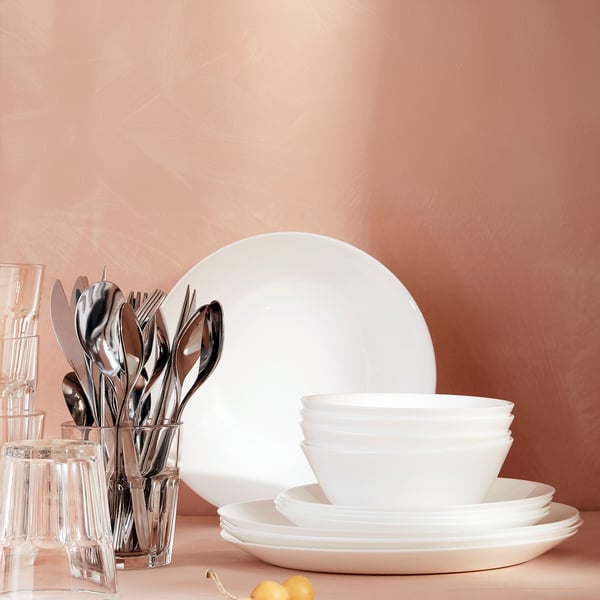 OFTAST plate, white, 25 cm