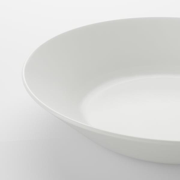 OFTAST deep plate, white, 20 cm