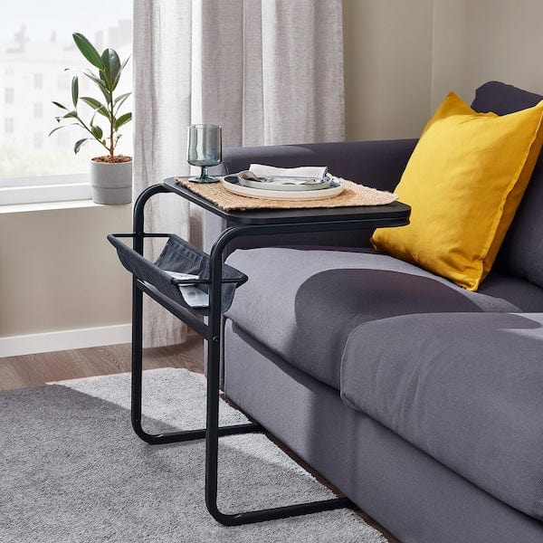 Ikea OLSERÖD - Side table, anthracite/dark grey, 53x50 cm