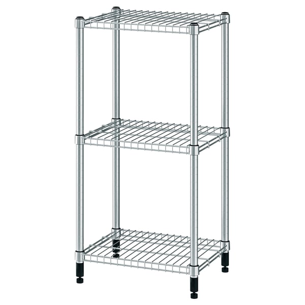 OMAR shelving unit, galvanised, 46x36x94 cm