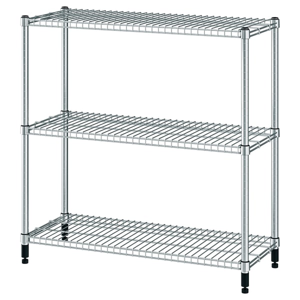 OMAR shelving unit, galvanised, 92x36x94 cm