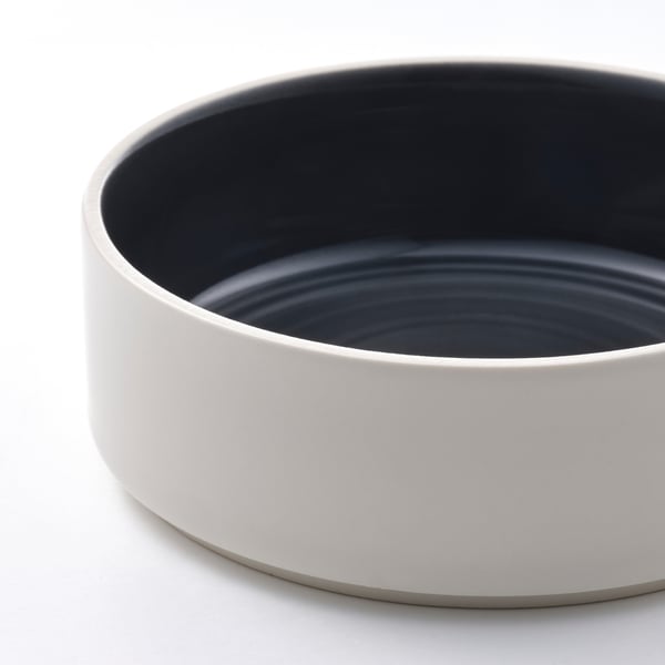 OMBONAD bowl, dark grey, 15 cm, 2 pack