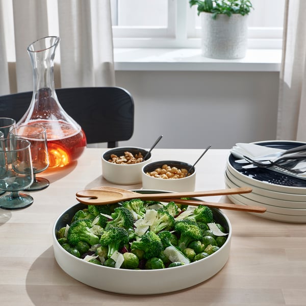 OMBONAD serving plate, dark grey, 29 cm