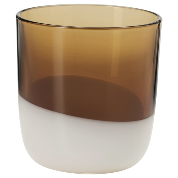 OMMJÄNGE glass, brown, 28 cl