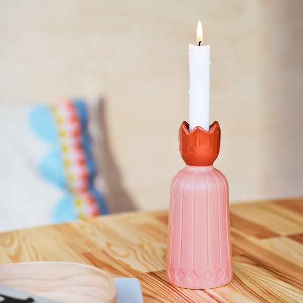 OMMJÄNGE candlestick/candle holder, 20 cm