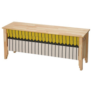 OMMJÄNGE bench with storage, 113x45x35 cm