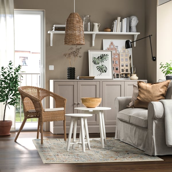 ONSEVIG rug, low pile, multicolour, 133x195 cm