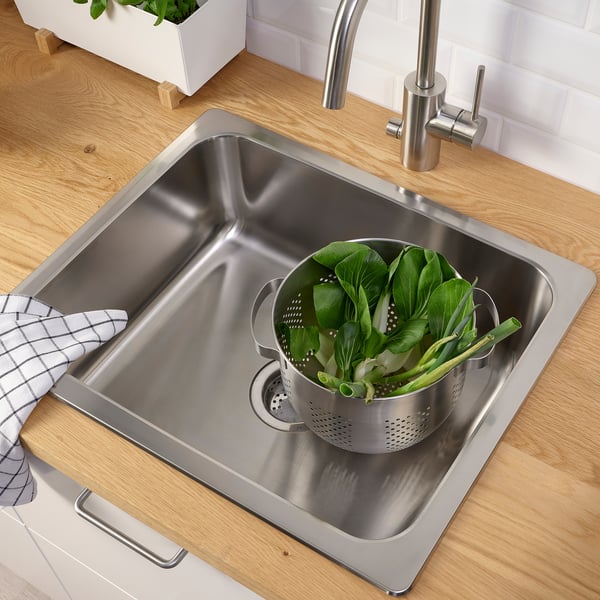 ORDNING colander, stainless steel, 22 cm