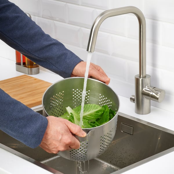 ORDNING colander, stainless steel, 22 cm