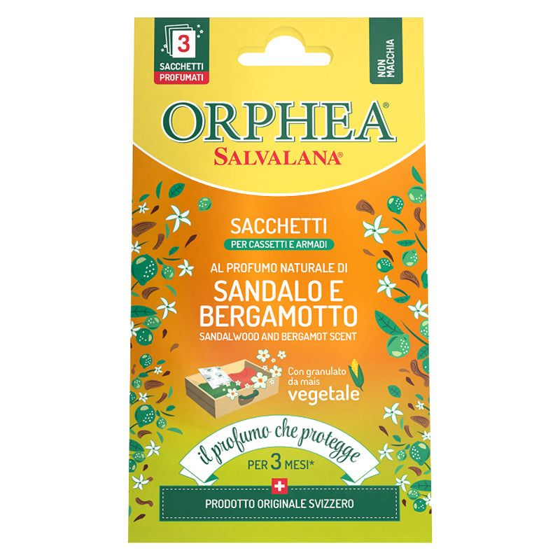 3 SANDALWOOD AND BERGA SCENTED POUCHES