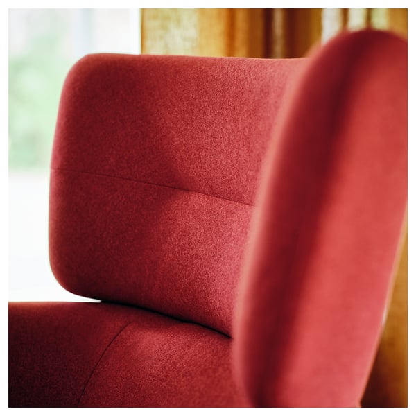 OSKARSHAMN wing chair, Tonerud red, 82x99x86 cm