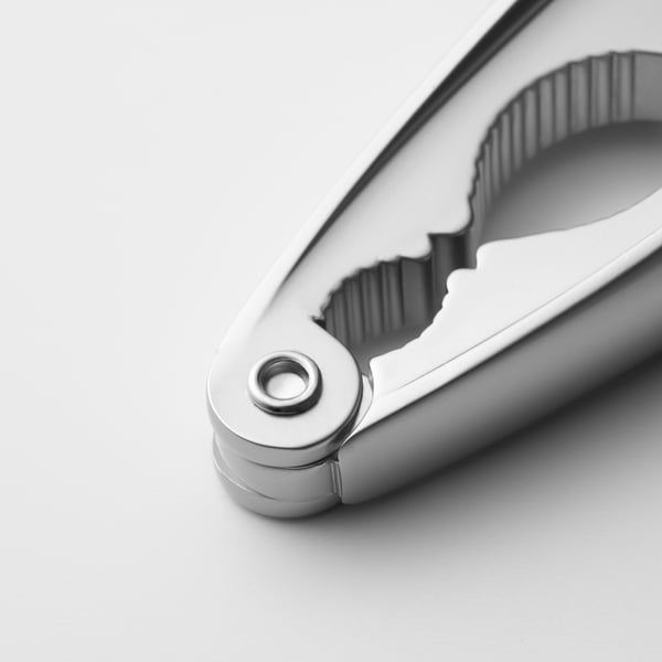 OSTKAKA nutcrackers, nickel-plated/black