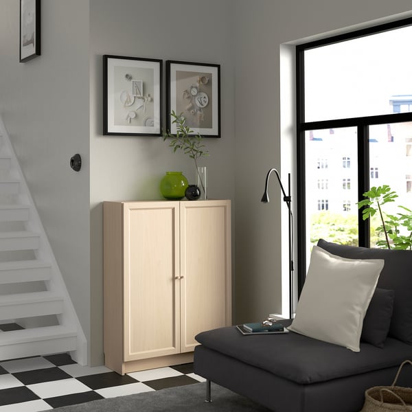 OXBERG door, birch effect, 40x97 cm