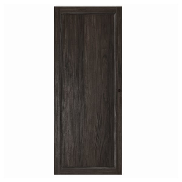 OXBERG door, dark brown oak effect, 40x97 cm