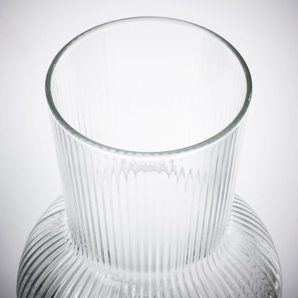 PÅDRAG vase, clear glass, 17 cm