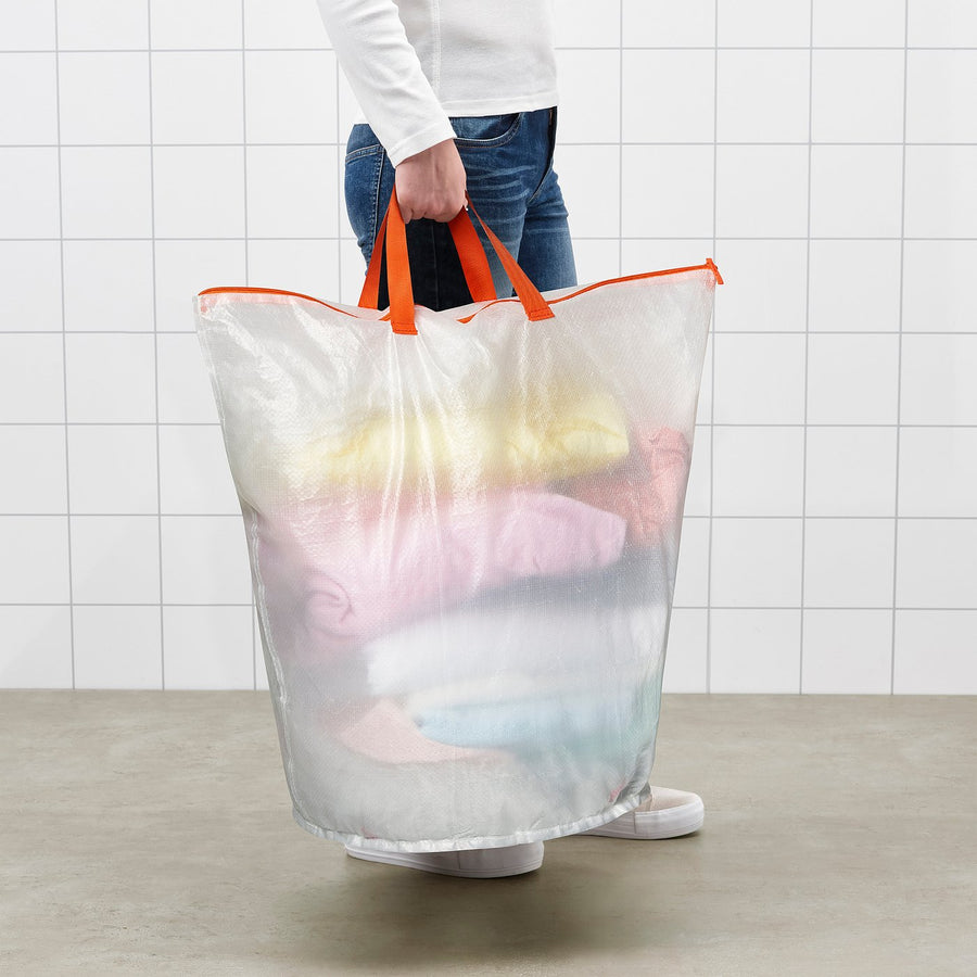 PÄRKLA laundry bag, white, 70 l