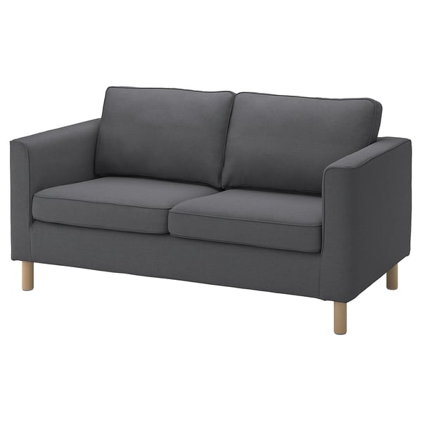 PÄRUP cover for 2-seat sofa, Vissle grey