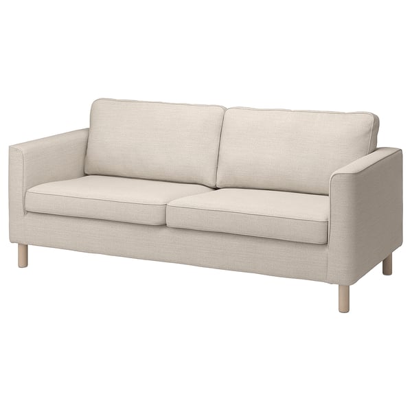 PÄRUP cover for 3-seat sofa, Gunnared beige