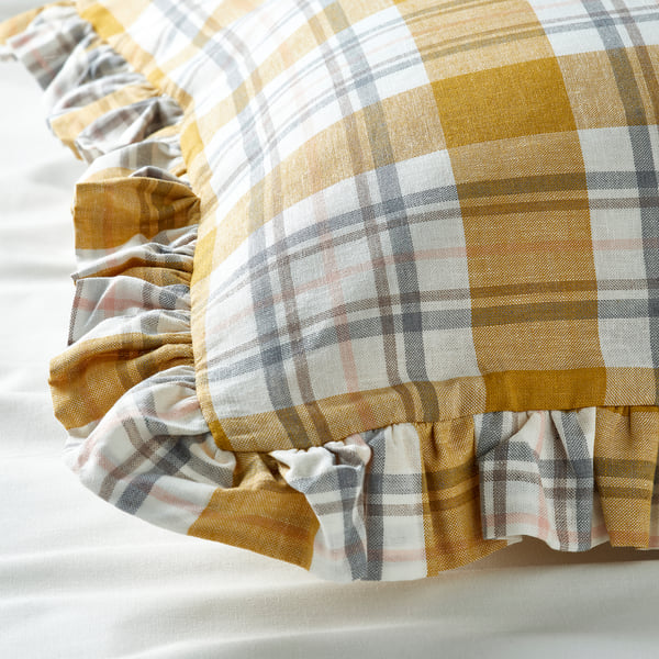PARKOLVON pillowcase, multicolour/check, 50x80 cm
