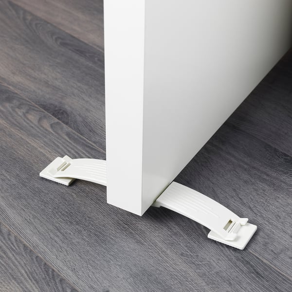 PATRULL door stop, white, 23x4 cm, 2 pack