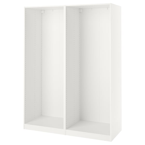 PAX 2 wardrobe frames, white, 150x58x201 cm